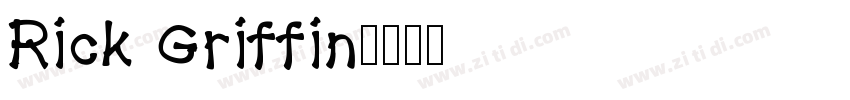Rick Griffin字体转换